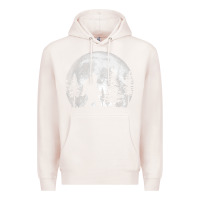Pale Pink bigfoot in the forest hiding at night full moon trees nature t shirt Premium Hoodie - linhVisuals
