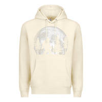 Sandshell bigfoot in the forest hiding at night full moon trees nature t shirt Premium Hoodie - linhVisuals
