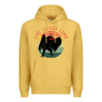 Antique Gold mothman live laugh lurk Premium Hoodie - linhVisuals