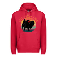 Cardinal mothman live laugh lurk Premium Hoodie - linhVisuals