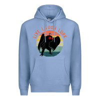 Colony Blue mothman live laugh lurk Premium Hoodie - linhVisuals