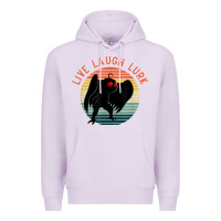 Lilac mothman live laugh lurk Premium Hoodie - linhVisuals
