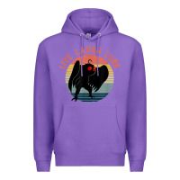 Purple mothman live laugh lurk Premium Hoodie - linhVisuals