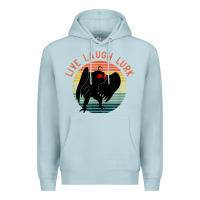 Blue Mist mothman live laugh lurk Premium Hoodie - linhVisuals