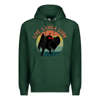 Sports Green mothman live laugh lurk Premium Hoodie - linhVisuals
