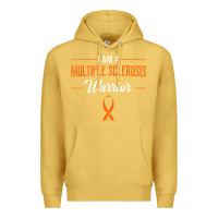 Antique Gold multiple sclerosis warrior autoimmune disease orange ribbon Premium Hoodie - linhVisuals