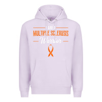 Lilac multiple sclerosis warrior autoimmune disease orange ribbon Premium Hoodie - linhVisuals