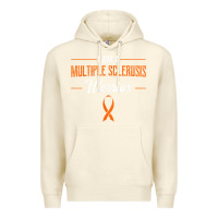 Sandshell multiple sclerosis warrior autoimmune disease orange ribbon Premium Hoodie - linhVisuals