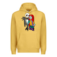 Antique Gold jack  and sally Premium Hoodie - linhVisuals