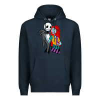Navy jack  and sally Premium Hoodie - linhVisuals