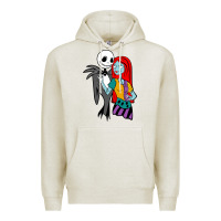 Oatmeal Heather jack  and sally Premium Hoodie - linhVisuals