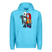 Ocean Blue jack  and sally Premium Hoodie - linhVisuals