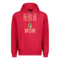 Cardinal my favorite marine calls me mom Premium Hoodie - linhVisuals