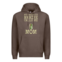 Coffee my favorite marine calls me mom Premium Hoodie - linhVisuals