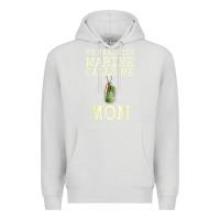 Dove Grey my favorite marine calls me mom Premium Hoodie - linhVisuals