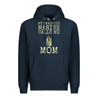 My Favorite Marine Calls Me Mom Premium Hoodie | Teevron