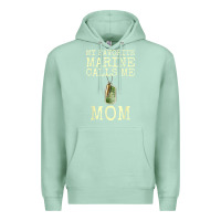 Seafoam my favorite marine calls me mom Premium Hoodie - linhVisuals