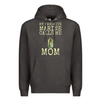 Smoke my favorite marine calls me mom Premium Hoodie - linhVisuals