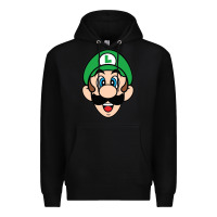 Black luigi Premium Hoodie - linhVisuals