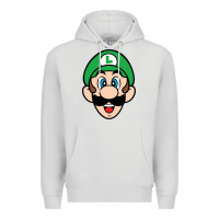 Dove Grey luigi Premium Hoodie - linhVisuals