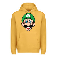 Mustard luigi Premium Hoodie - linhVisuals