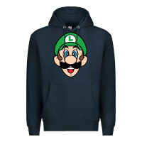 Navy luigi Premium Hoodie - linhVisuals