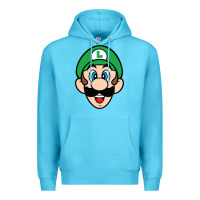 Ocean Blue luigi Premium Hoodie - linhVisuals