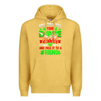 Antique Gold funny weed pot lover roll joint friend smoking marijuana tank top Premium Hoodie - linhVisuals