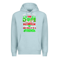 Blue Mist funny weed pot lover roll joint friend smoking marijuana tank top Premium Hoodie - linhVisuals