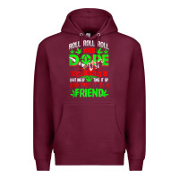 Burgundy funny weed pot lover roll joint friend smoking marijuana tank top Premium Hoodie - linhVisuals
