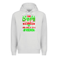 Dove Grey funny weed pot lover roll joint friend smoking marijuana tank top Premium Hoodie - linhVisuals