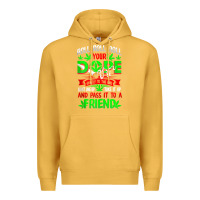 Mustard funny weed pot lover roll joint friend smoking marijuana tank top Premium Hoodie - linhVisuals