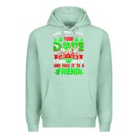 Seafoam funny weed pot lover roll joint friend smoking marijuana tank top Premium Hoodie - linhVisuals