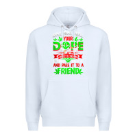 White funny weed pot lover roll joint friend smoking marijuana tank top Premium Hoodie - linhVisuals