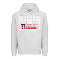 Dove Grey greeks for trump conservative gift trump 2020 re election t shirt Premium Hoodie - linhVisuals
