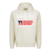 Oatmeal Heather greeks for trump conservative gift trump 2020 re election t shirt Premium Hoodie - linhVisuals