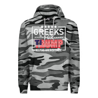Slate Camo greeks for trump conservative gift trump 2020 re election t shirt Premium Hoodie - linhVisuals