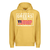 Antique Gold greeks for trump conservative gift trump 2020 re election t shirt Premium Hoodie - linhVisuals