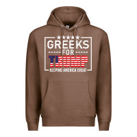 Chestnut greeks for trump conservative gift trump 2020 re election t shirt Premium Hoodie - linhVisuals