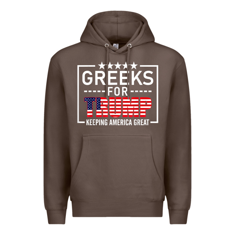 Greeks For Trump Conservative Gift Trump 2020 Re Election T Shirt Premium Hoodie by linhVisuals | Teevron
