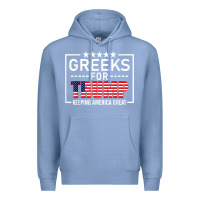Colony Blue greeks for trump conservative gift trump 2020 re election t shirt Premium Hoodie - linhVisuals