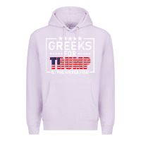 Lilac greeks for trump conservative gift trump 2020 re election t shirt Premium Hoodie - linhVisuals