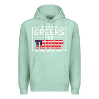Seafoam greeks for trump conservative gift trump 2020 re election t shirt Premium Hoodie - linhVisuals