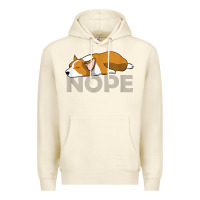 Sandshell nope lazy corgi Premium Hoodie - linhVisuals
