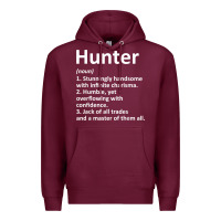 Burgundy hunter definition personalized name funny birthday gift idea t shirt Premium Hoodie - linhVisuals