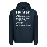 Navy hunter definition personalized name funny birthday gift idea t shirt Premium Hoodie - linhVisuals