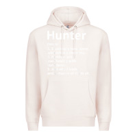 Pale Pink hunter definition personalized name funny birthday gift idea t shirt Premium Hoodie - linhVisuals
