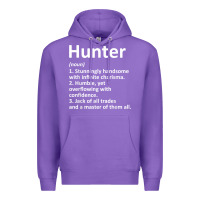 Purple hunter definition personalized name funny birthday gift idea t shirt Premium Hoodie - linhVisuals