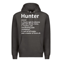 Smoke hunter definition personalized name funny birthday gift idea t shirt Premium Hoodie - linhVisuals