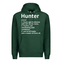 Sports Green hunter definition personalized name funny birthday gift idea t shirt Premium Hoodie - linhVisuals